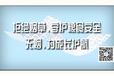 大鸡巴日小逼视频免费看拒绝烟草，守护粮食安全